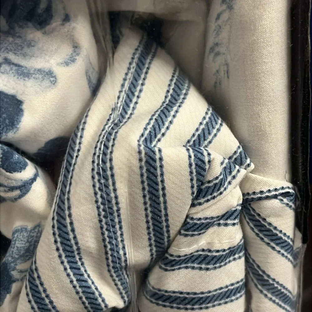 Ralph Lauren Annie Full / Queen Duvet Set new blue Duvet and 2 Standard Shams